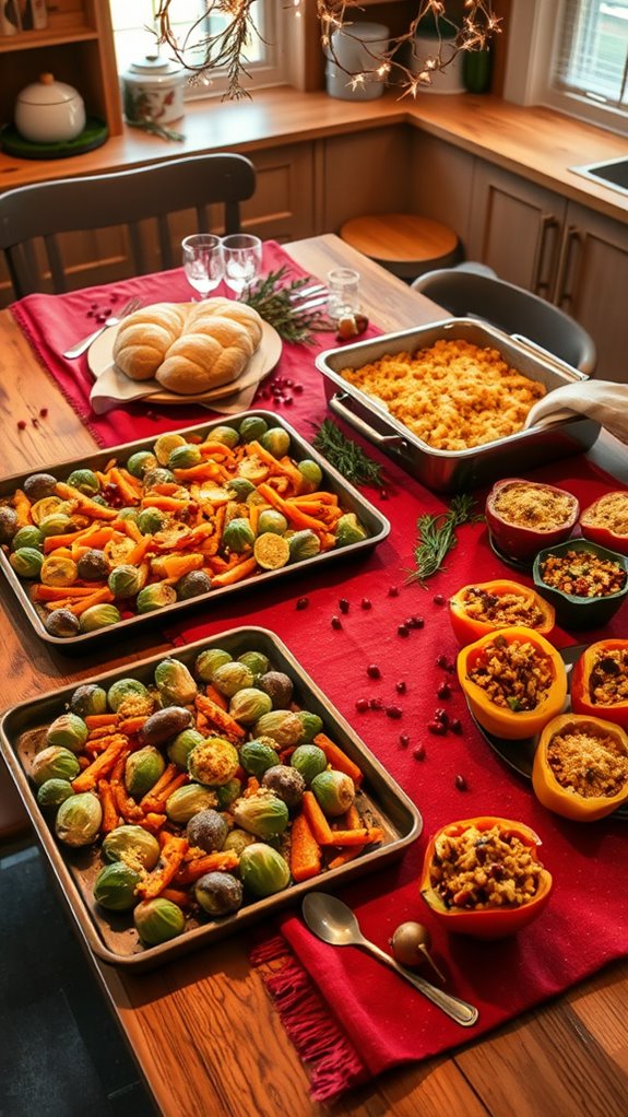 sheet pan christmas dinners