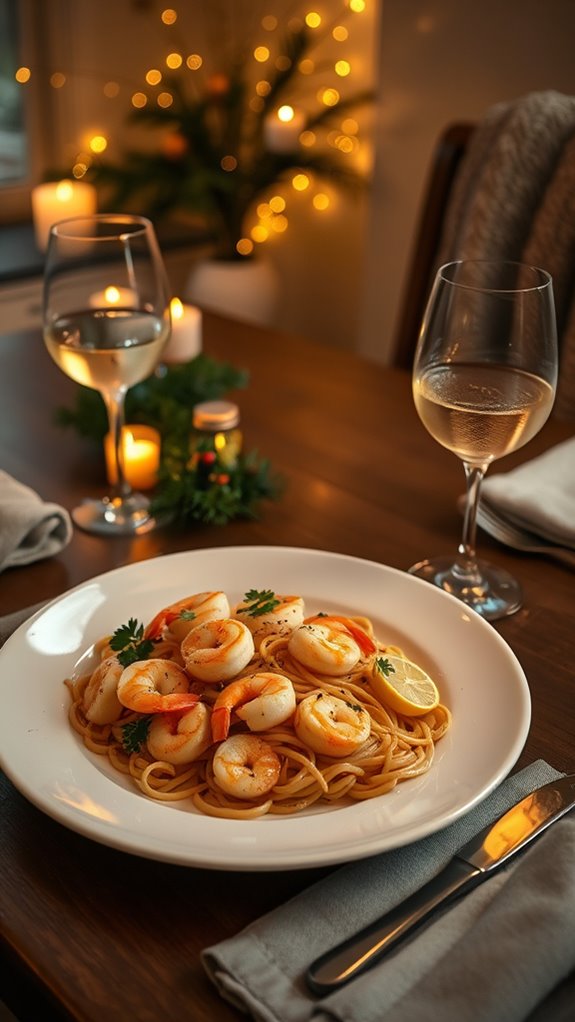 shrimp scampi with lemon butter
