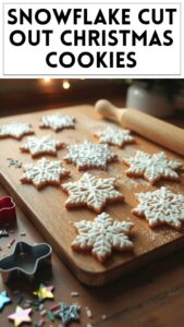 Snowflake Cut Out Christmas Cookies