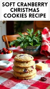 Soft Cranberry Christmas Cookies Recipe