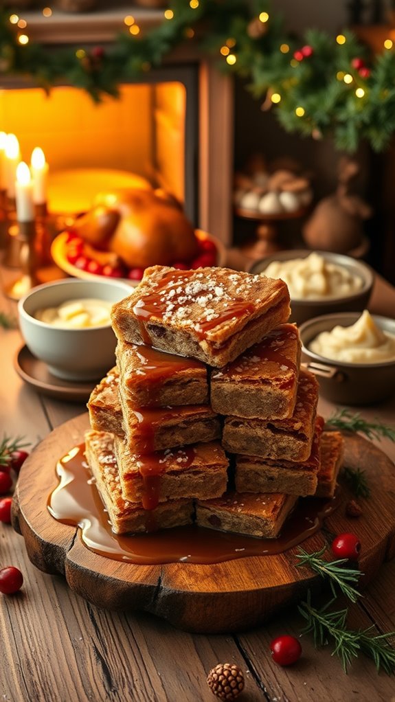 spiced winter holiday bars