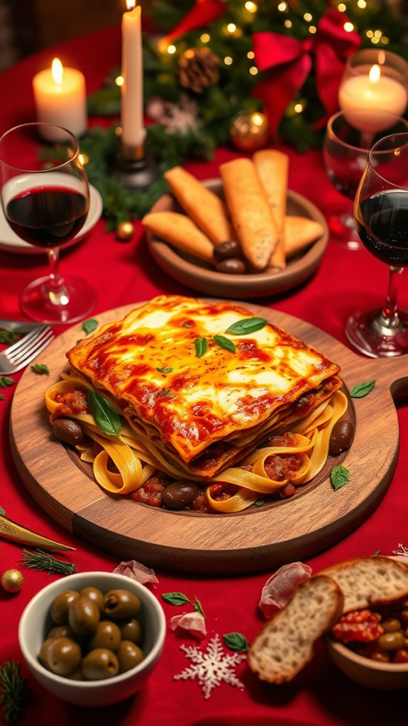 spinach and ricotta lasagna