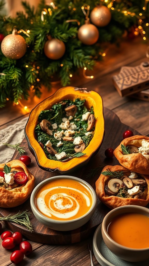 spinach feta stuffed squash