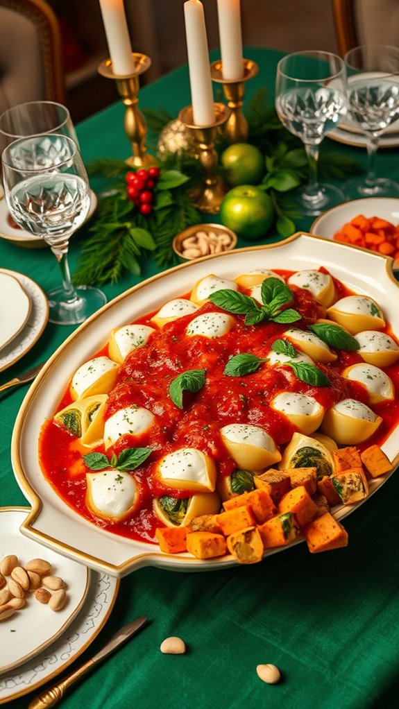 spinach ricotta stuffed shells