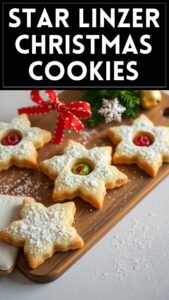 Star Linzer Christmas Cookies