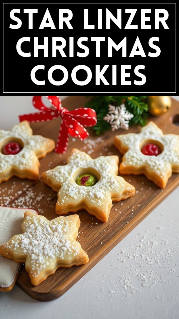 Star Linzer Christmas Cookies