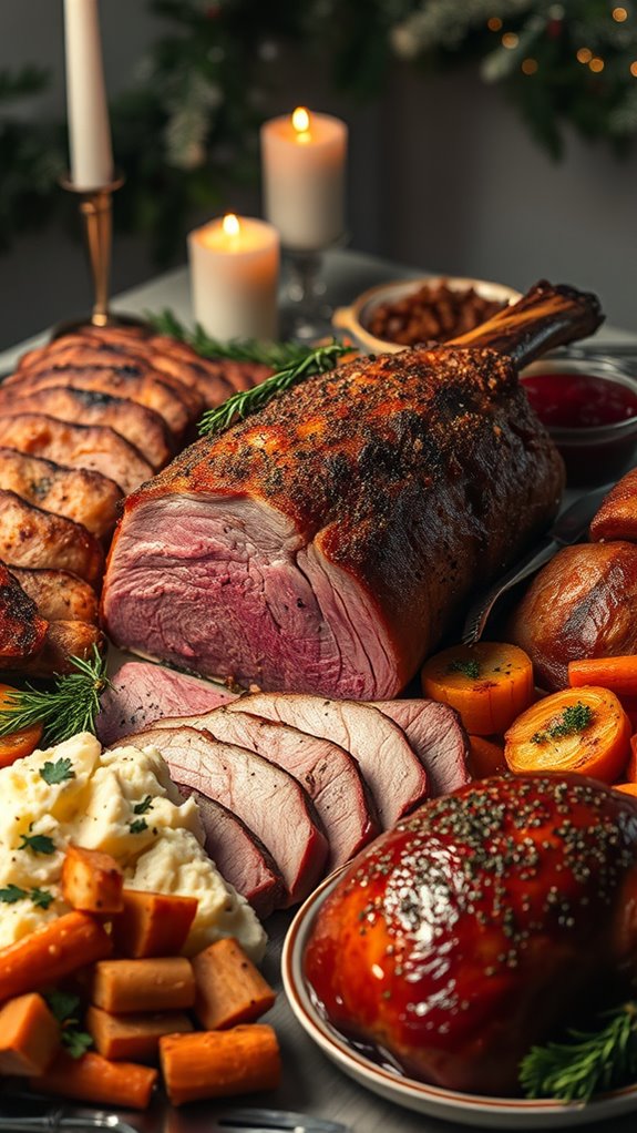 succulent herb crusted rib roast