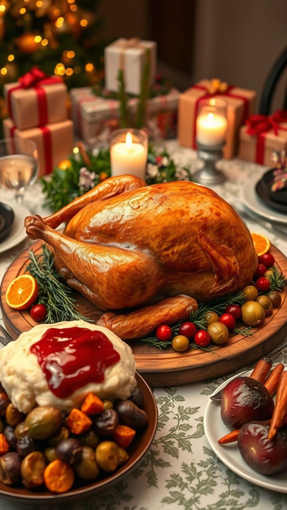 succulent turkey with stuffing