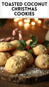 Toasted Coconut Christmas Cookies