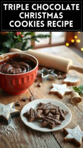 Triple Chocolate Christmas Cookies Recipe