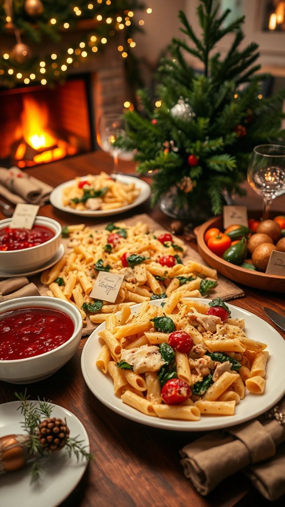 turkey spinach pasta bake