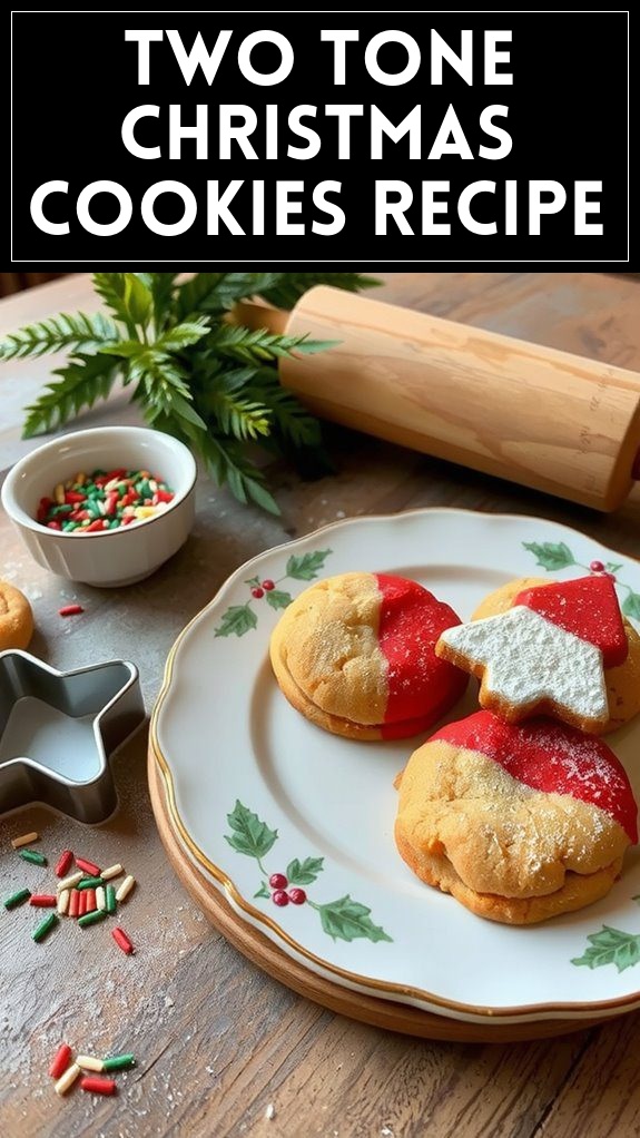 Two Tone Christmas Cookies Recipe