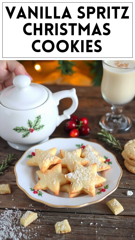 Vanilla Spritz Christmas Cookies