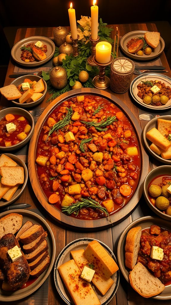 vegetable cassoulet with sourdough
