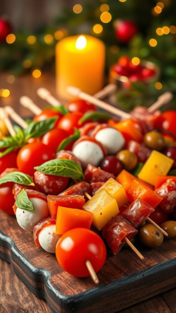 vibrant antipasto skewer appetizer