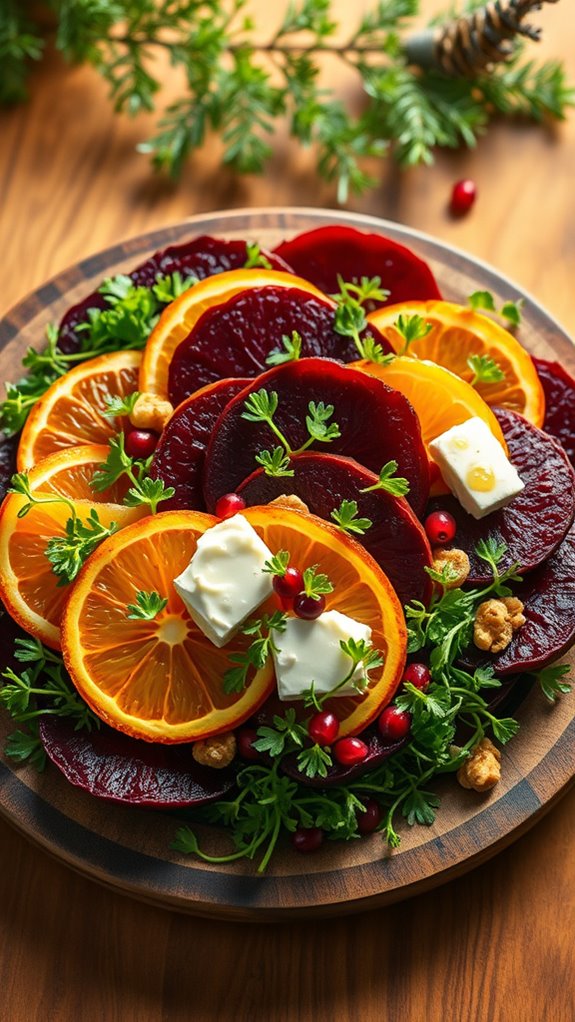 vibrant roasted beet salad