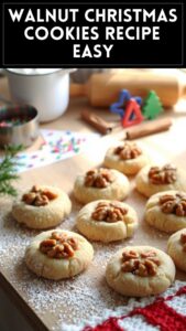 Walnut Christmas Cookies Recipe Easy