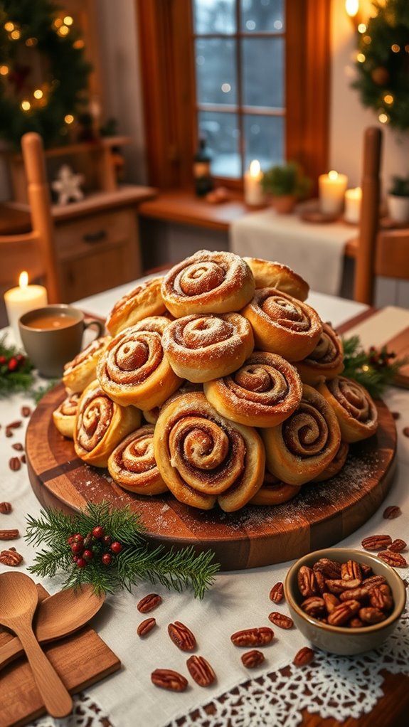 warm indulgent cinnamon rolls