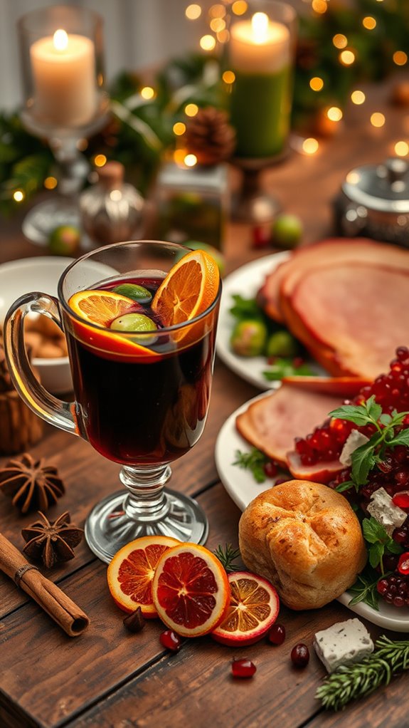 warm spiced holiday beverage