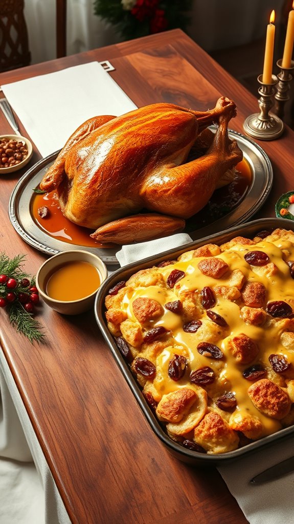 warm vanilla bread pudding