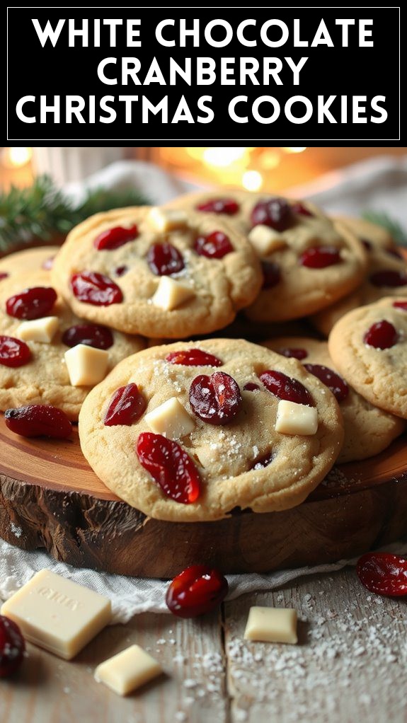 White Chocolate Cranberry Christmas Cookies