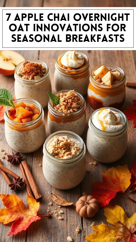 7 Apple Chai Overnight Oat Innovations for Seasonal Breakfasts