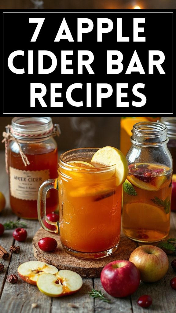7 Apple Cider Bar Recipes