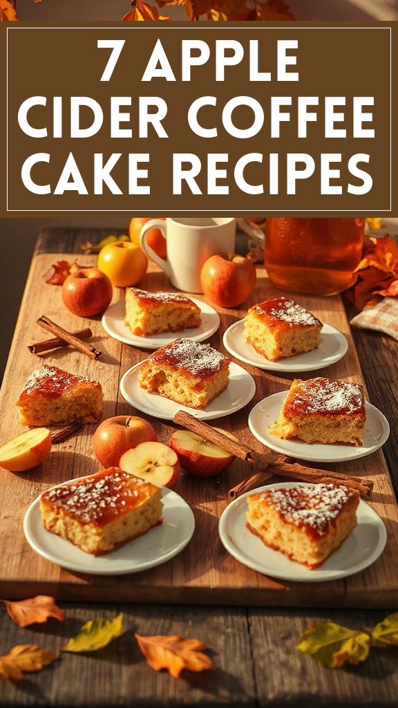 7 Apple Cider Coffee Cake Recipes