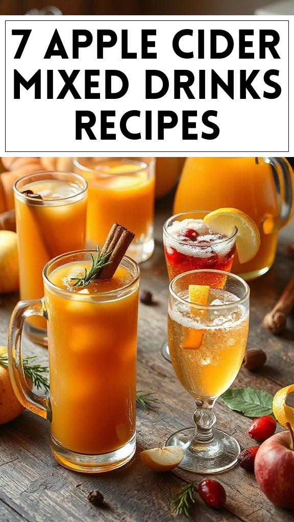 7 Apple Cider Mixed Drinks Recipes