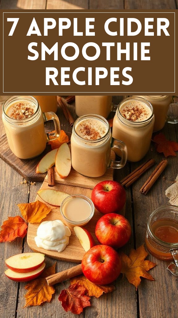 7 Apple Cider Smoothie Recipes