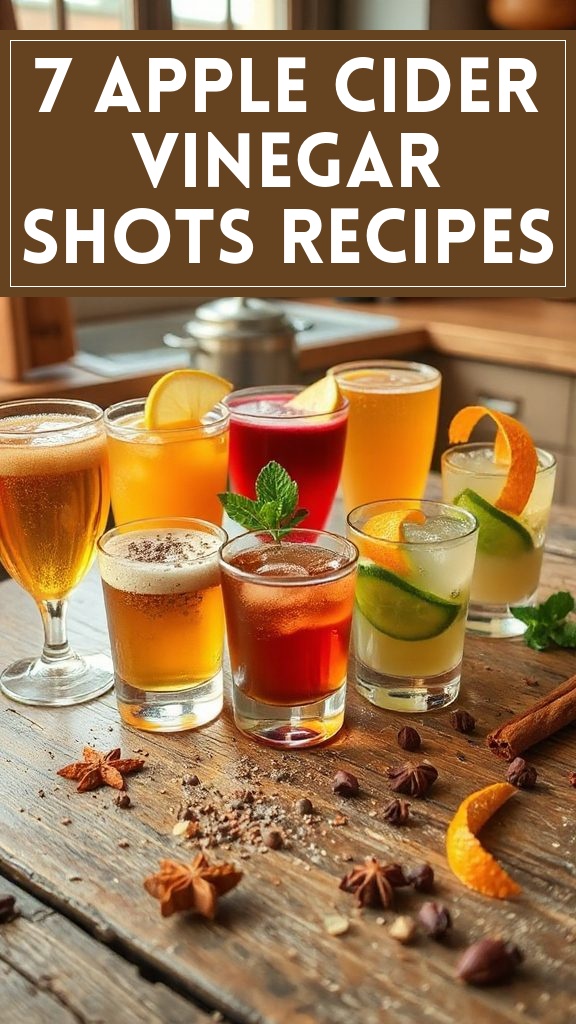 7 Apple Cider Vinegar Shots Recipes