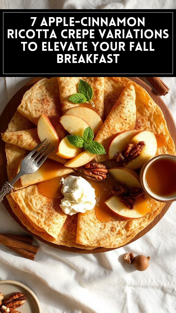 7 Apple-Cinnamon Ricotta Crepe Variations to Elevate Your Fall Breakfast