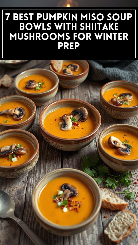 7 Best Pumpkin Miso Soup Bowls With Shiitake Mushrooms for Winter Prep