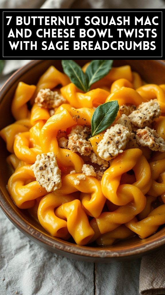 7 Butternut Squash Mac and Cheese Bowl Twists With Sage Breadcrumbs