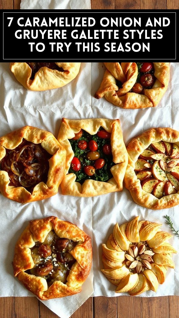 7 Caramelized Onion and Gruyere Galette Styles to Try This Season