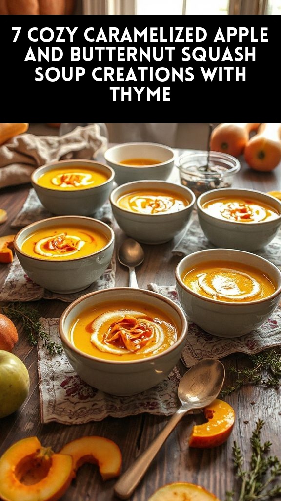 7 Cozy Caramelized Apple and Butternut Squash Soup Creations With Thyme