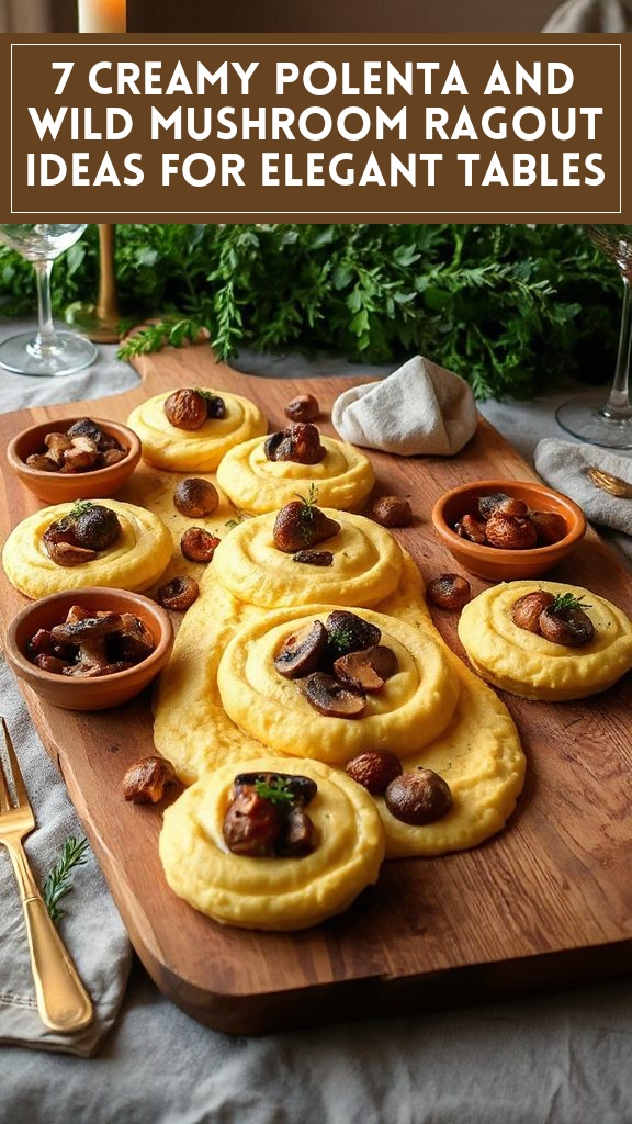 7 Creamy Polenta and Wild Mushroom Ragout Ideas for Elegant Tables