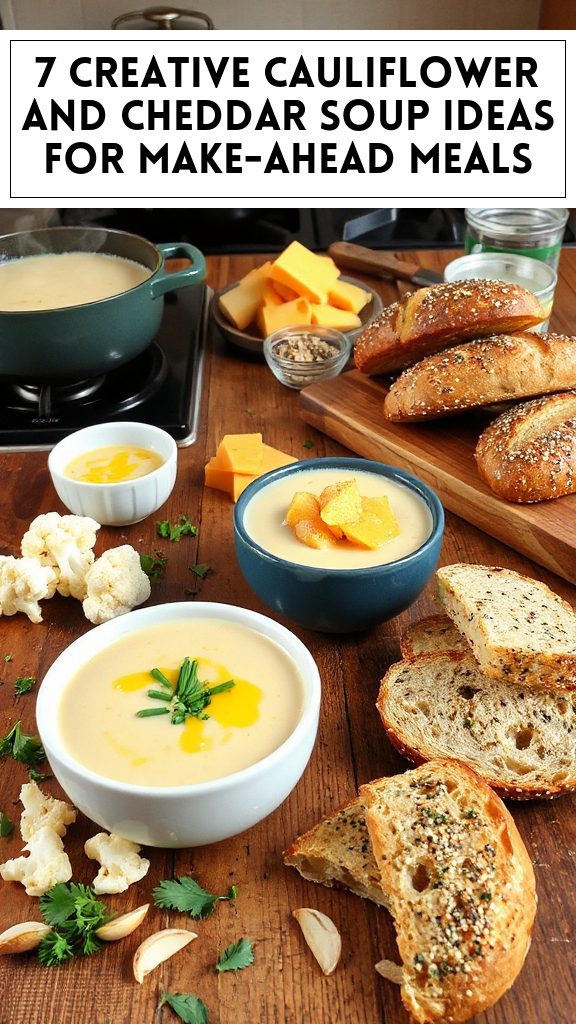 7 Creative Cauliflower and Cheddar Soup Ideas for Make-Ahead Meals