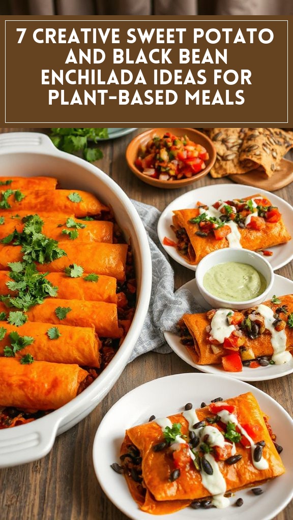 7 Creative Sweet Potato and Black Bean Enchilada Ideas for Plant-Based Meals