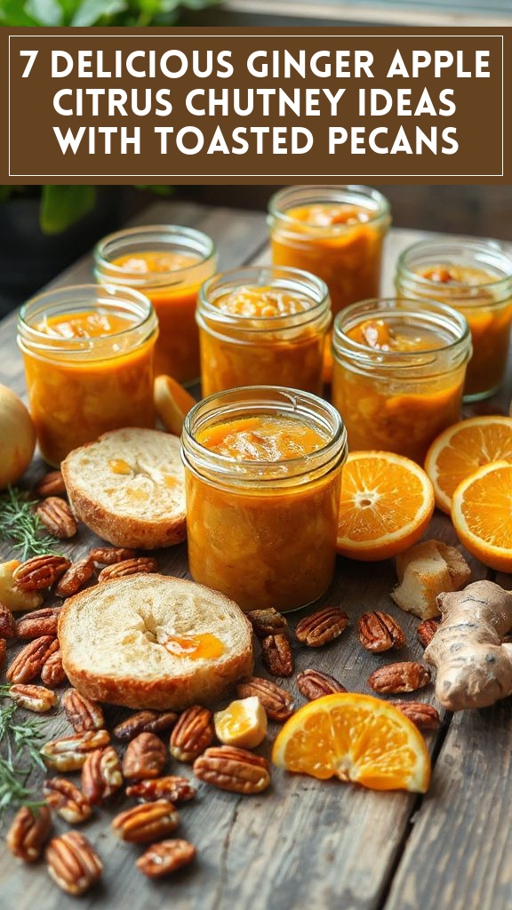 7 Delicious Ginger Apple Citrus Chutney Ideas With Toasted Pecans