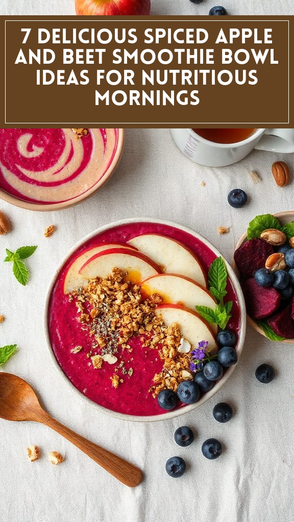 7 Delicious Spiced Apple and Beet Smoothie Bowl Ideas for Nutritious Mornings