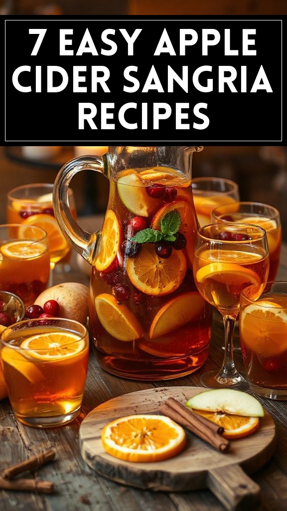 7 Easy Apple Cider Sangria Recipes