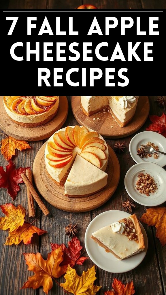 7 Fall Apple Cheesecake Recipes