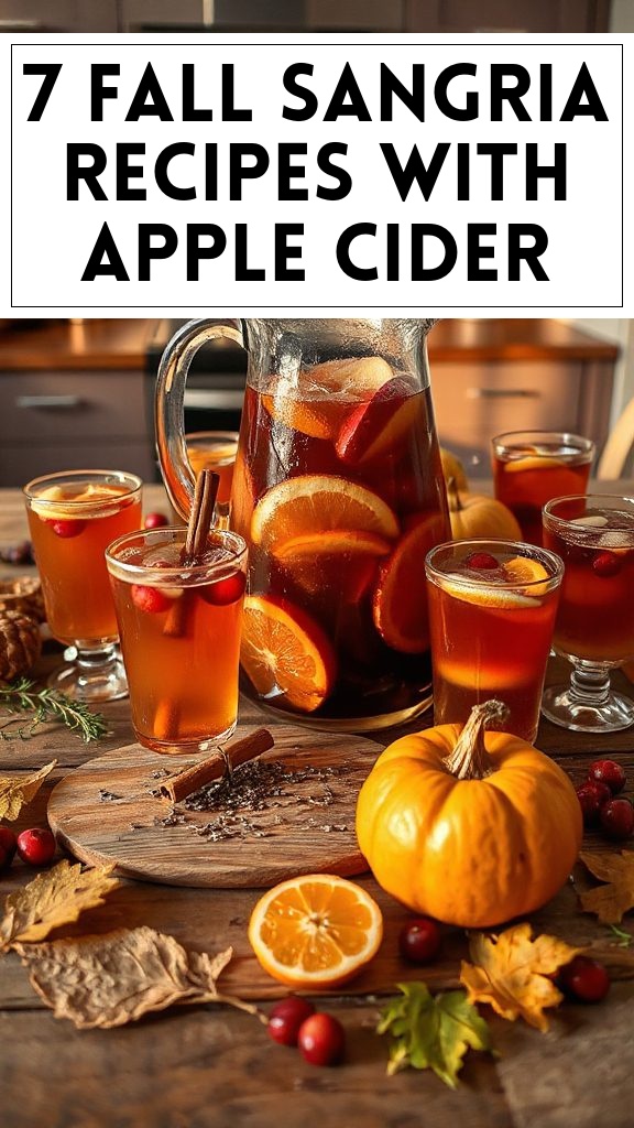 7 Fall Sangria Recipes With Apple Cider