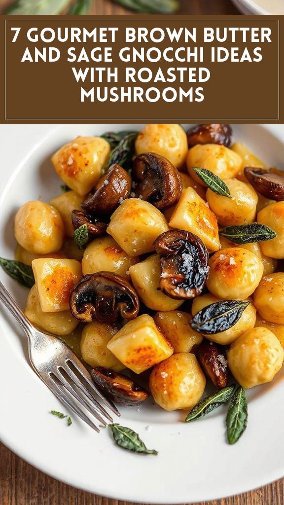 7 Gourmet Brown Butter and Sage Gnocchi Ideas With Roasted Mushrooms