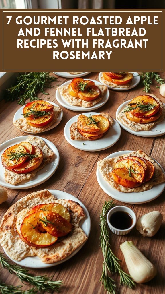 7 Gourmet Roasted Apple and Fennel Flatbread Recipes With Fragrant Rosemary