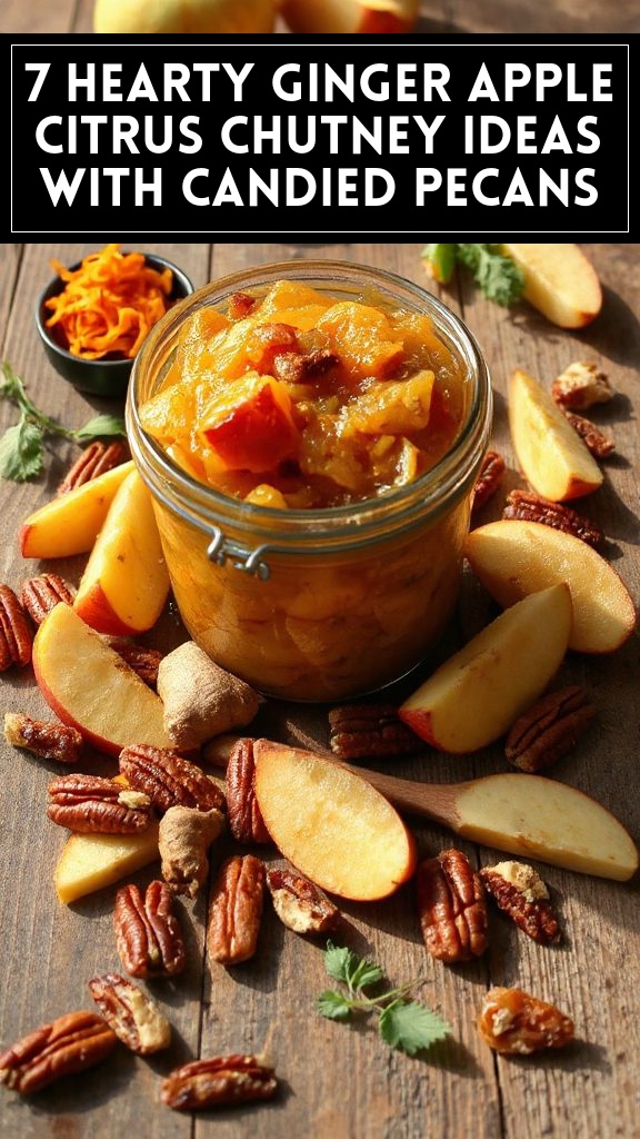7 Hearty Ginger Apple Citrus Chutney Ideas With Candied Pecans