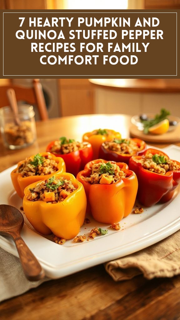 7 Hearty Pumpkin and Quinoa Stuffed Pepper Recipes for Family Comfort Food