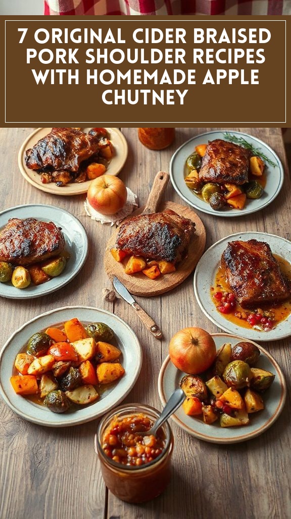7 Original Cider Braised Pork Shoulder Recipes With Homemade Apple Chutney