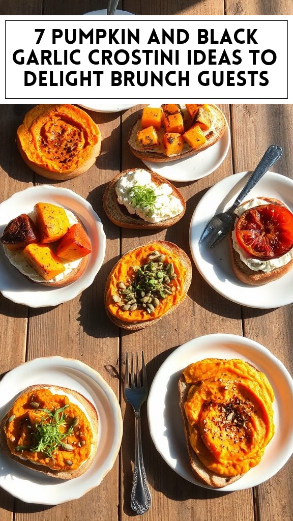 7 Pumpkin and Black Garlic Crostini Ideas to Delight Brunch Guests